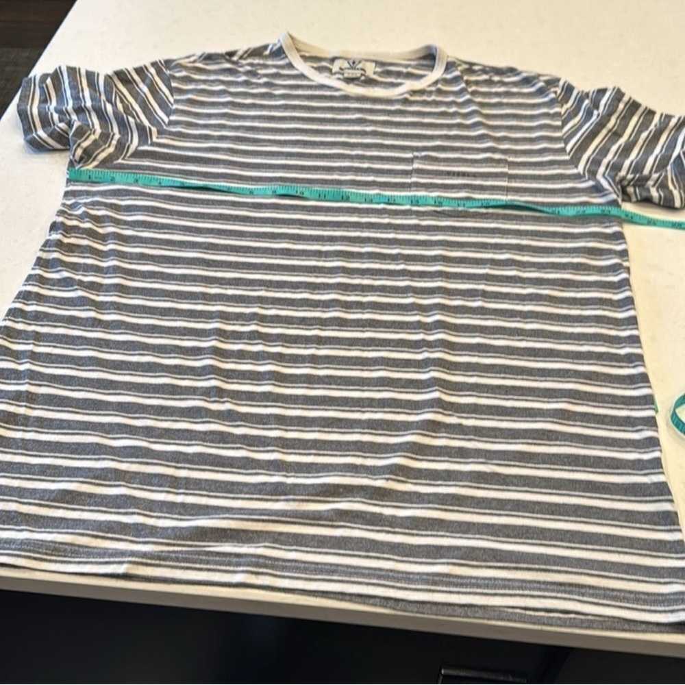 VISSLA Striped Black and White Tee